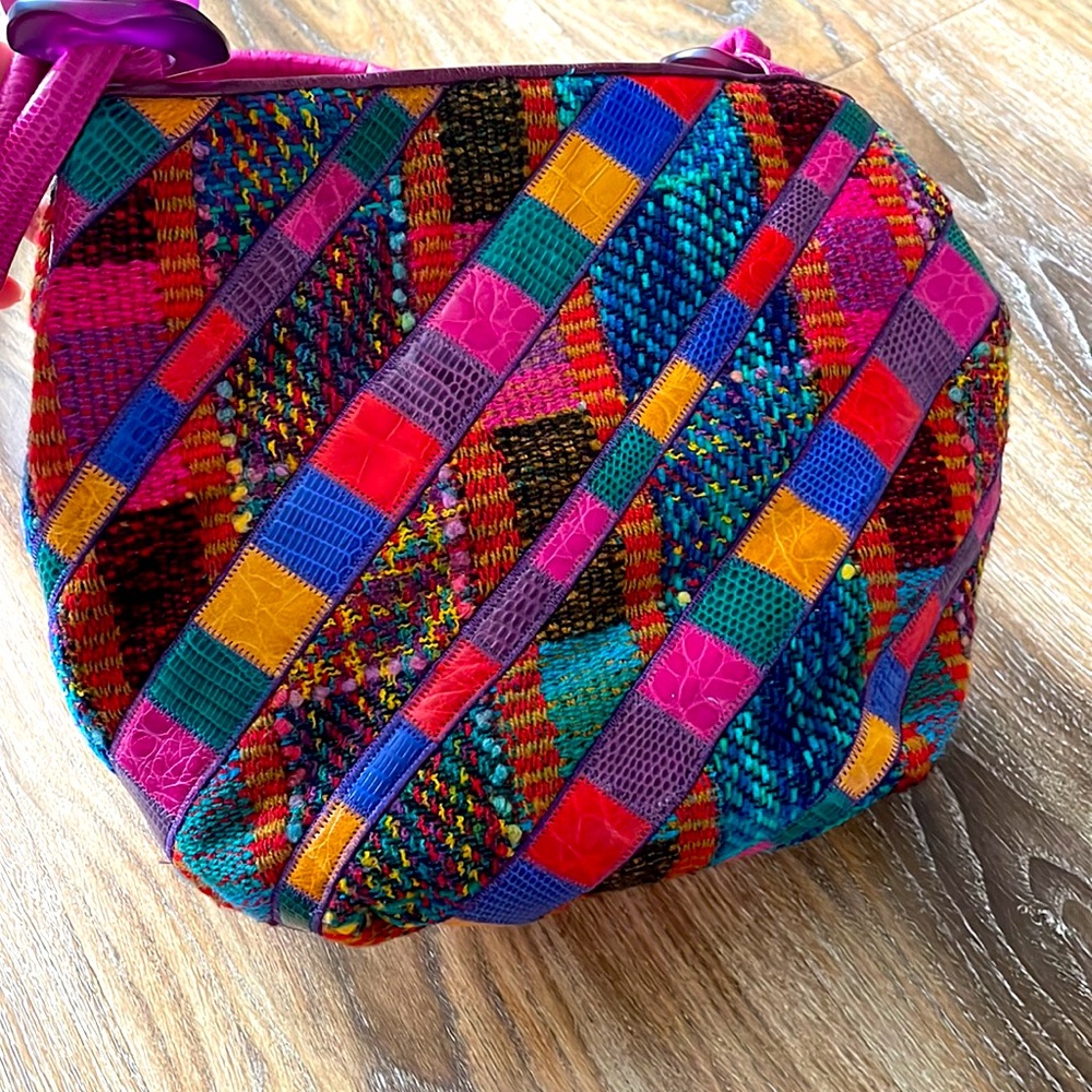 Sharif Vintage Patchwork Tweed Bucket Bag - Picture 16 of 16